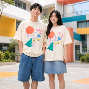 Mẫu Áo lớp retro