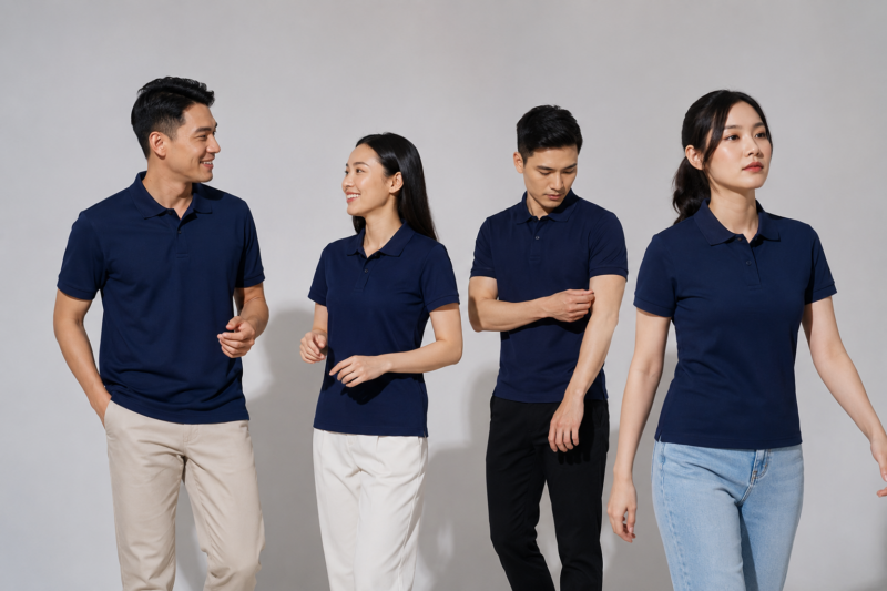 Áo polo đồng phục nam nữ