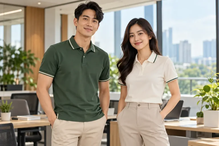 Xẻ tà áo polo đồng phục: lúc nào nên chọn, lúc nào nên bỏ?