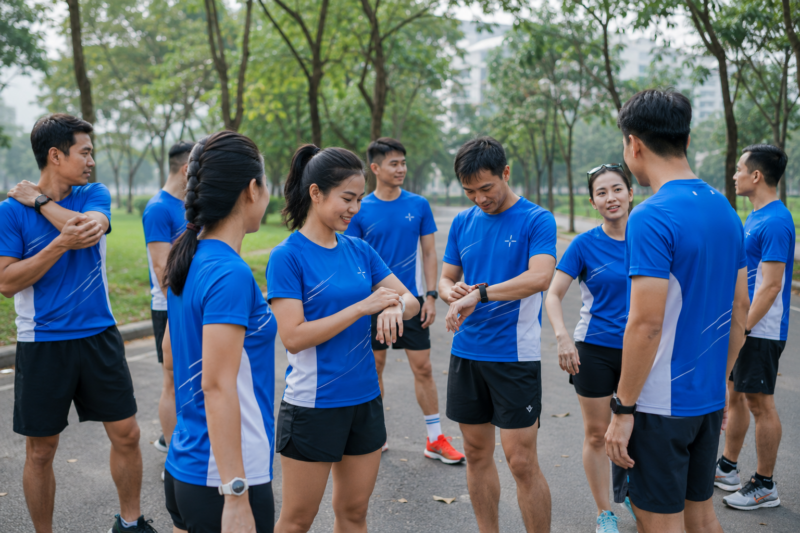 Áo thun đồng phục chạy bộ