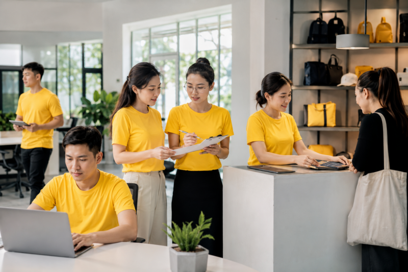 Áo thun đồng phục cotton 100%