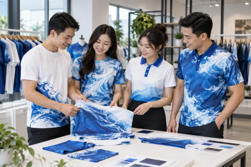 Áo thun và áo polo với các kiểu in chuyển nhiệt