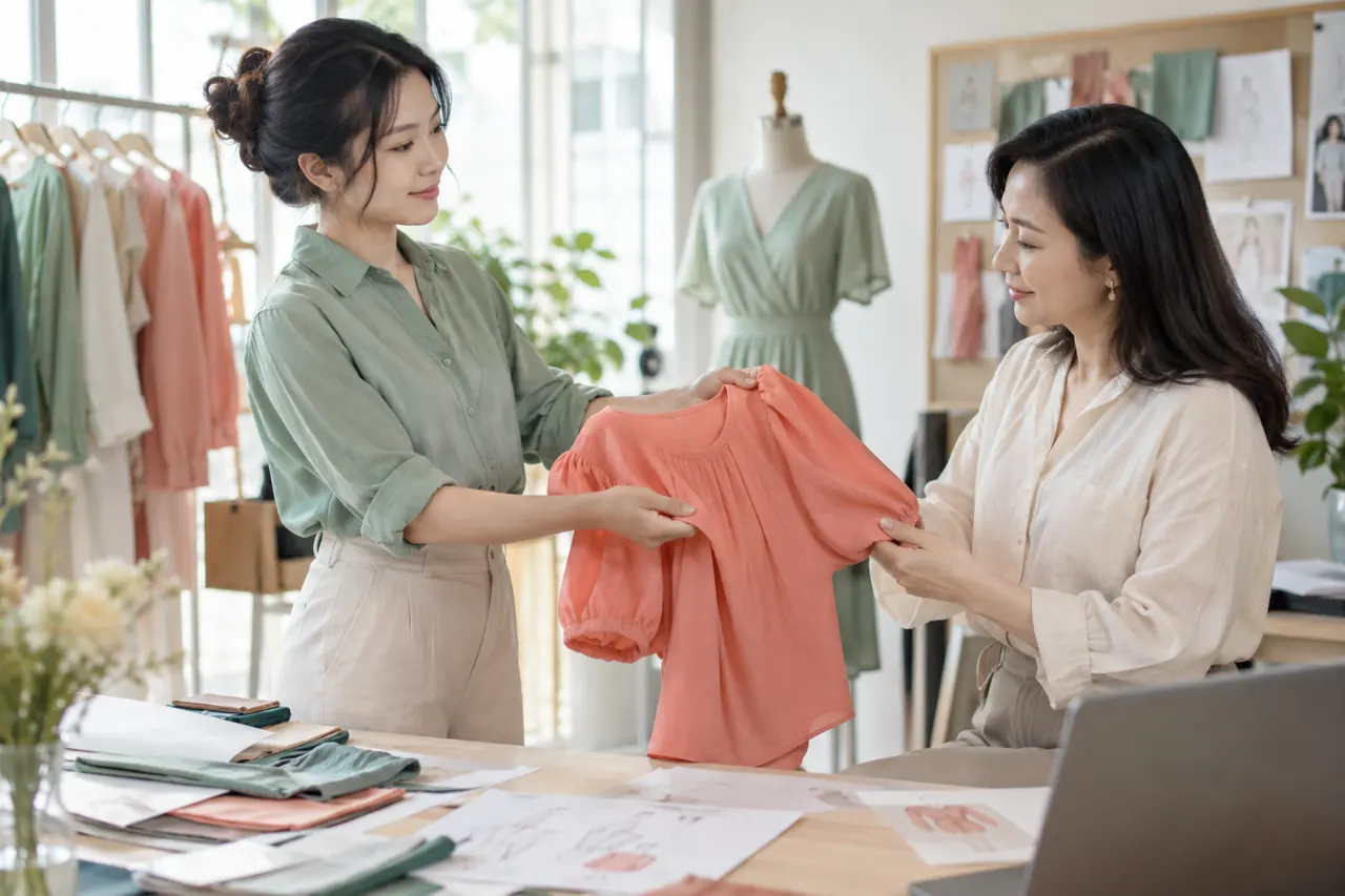 Bàn giao áo mẫu cho người phụ trách