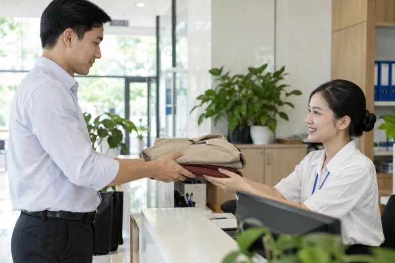 Bàn giao đồng phục khi nhân viên nghỉ việc