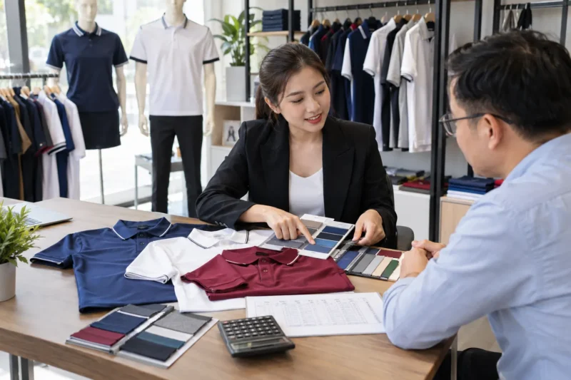 Báo giá áo polo đồng phục theo số lượng và chất liệu