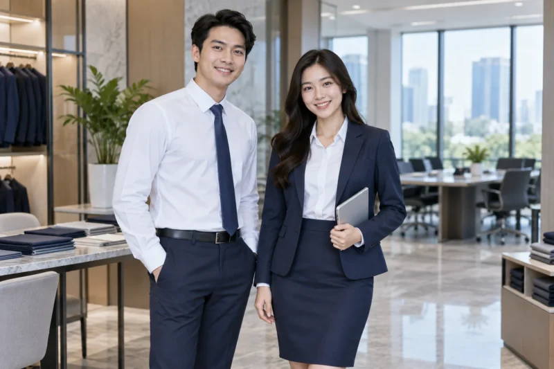 Bộ đồng phục công sở nam nữ