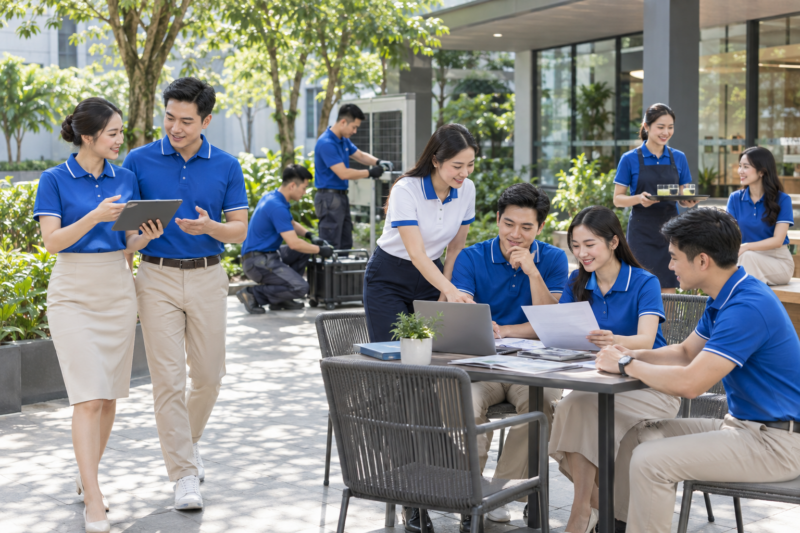 Bộ đồng phục doanh nghiệp mùa hè đẹp