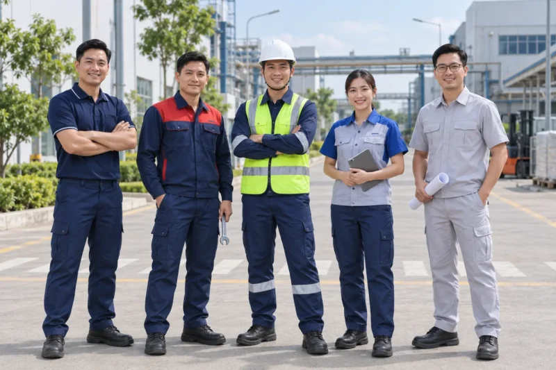Bộ đồng phục kỹ thuật theo môi trường làm việc