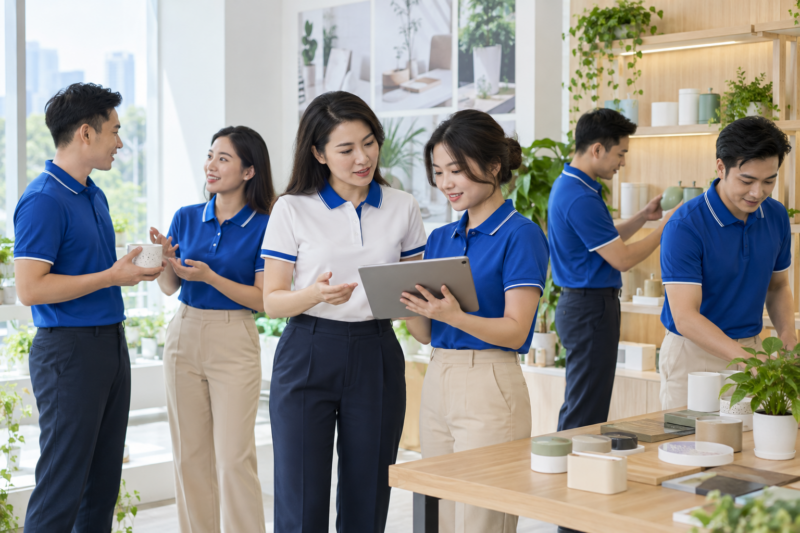 Bộ đồng phục quản lý và nhân viên mùa hè