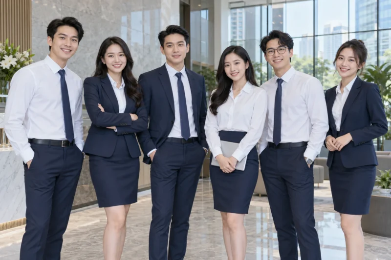 Bộ đồng phục sơ mi quần âu