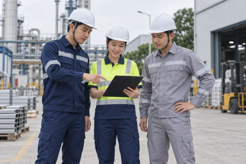 Bộ quần áo kỹ thuật phản quang