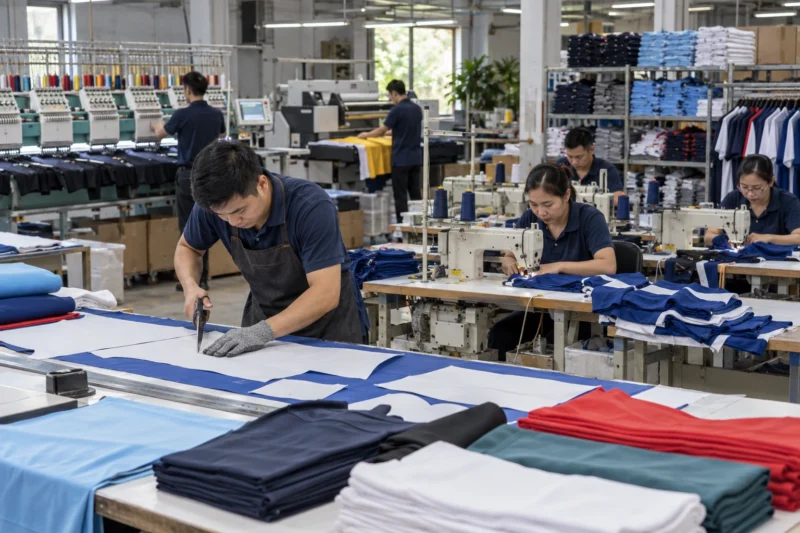 Các công đoạn ảnh hưởng đến thời gian sản xuất đồng phục
