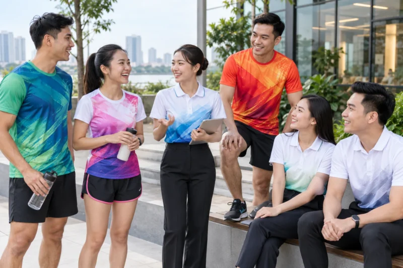 Các loại đồng phục phù hợp in chuyển nhiệt toàn thân