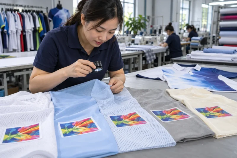 Các loại vải phù hợp in chuyển nhiệt áo đồng phục