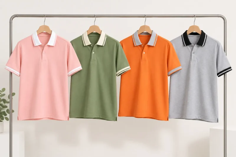 Các mẫu áo polo tập thể nhiều màu sắc