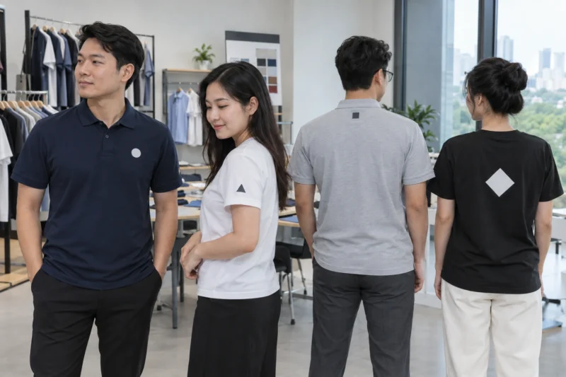 Các vị trí in áo đồng phục phổ biến