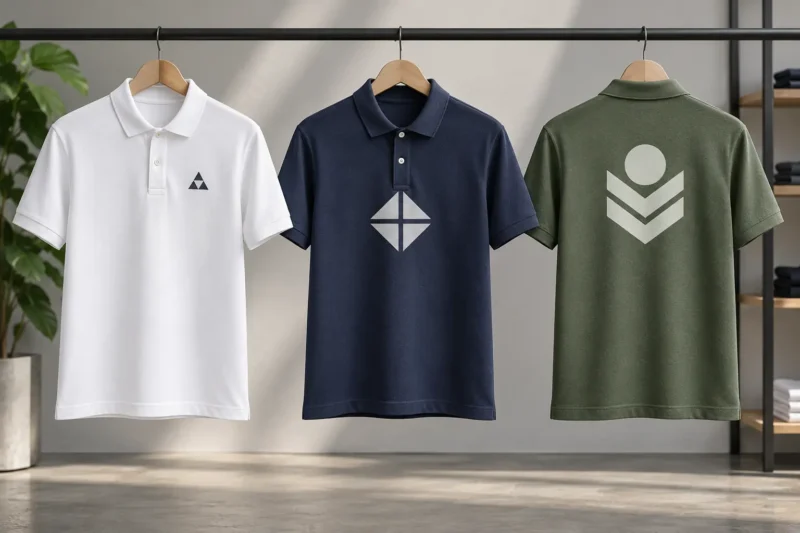 Các vị trí in logo phổ biến trên áo thun và áo polo