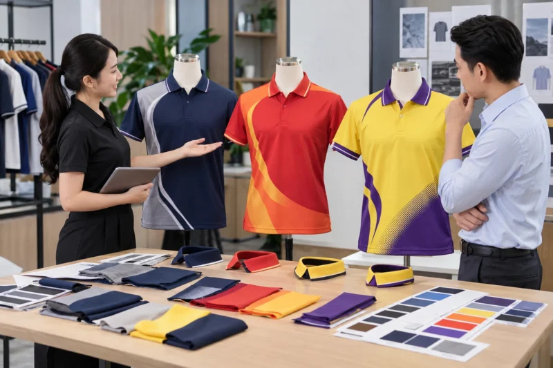 Cách chọn mẫu áo polo in chuyển nhiệt