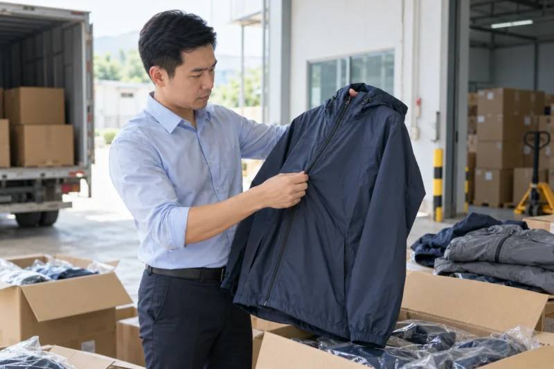 Cách kiểm tra chất lượng áo khoác gió khi nhận hàng