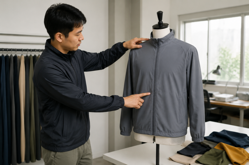 Cách phối màu áo khoác gió