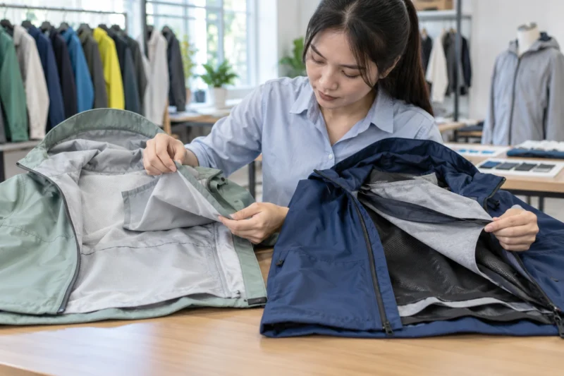 Cấu tạo áo gió 2 lớp và 3 lớp