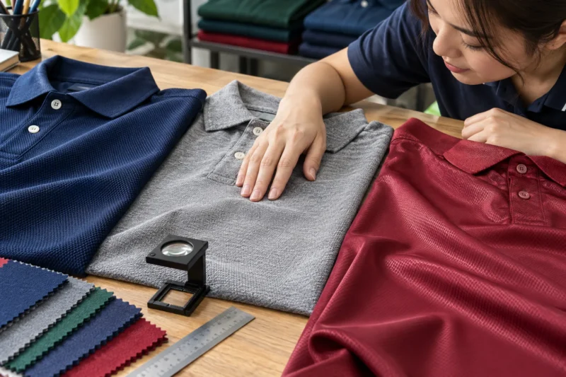 Chất liệu in áo polo đồng phục