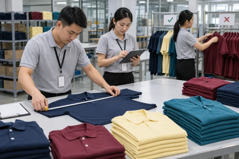 Checklist kiểm tra dung sai kích thước áo đồng phục