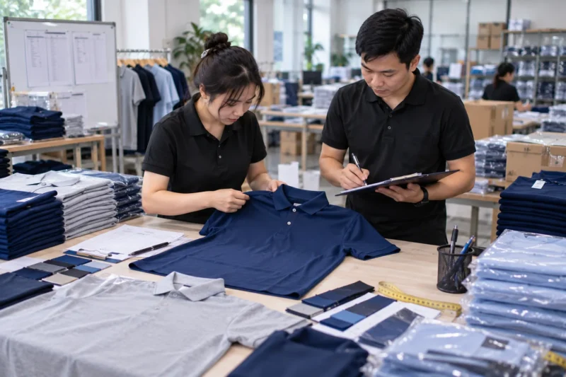 Checklist nghiệm thu áo đồng phục tại khu QC
