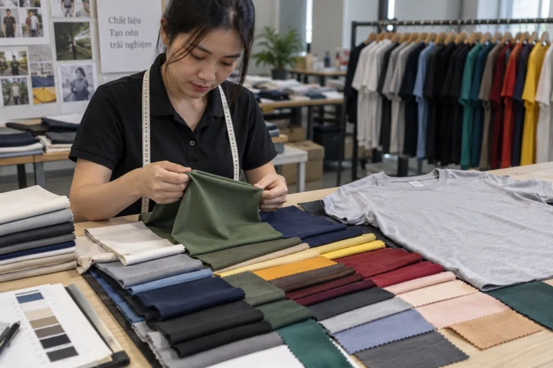 Chọn chất liệu cho áo thun sự kiện