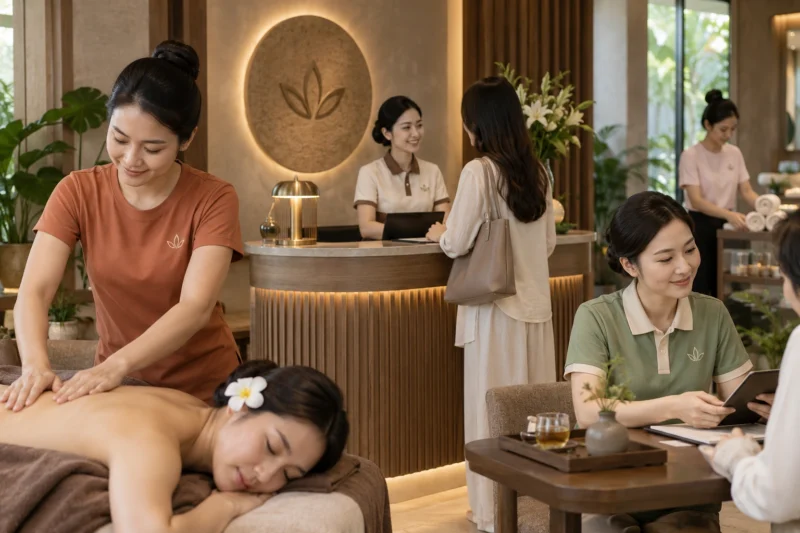 Chọn chất liệu may đồng phục áo thun spa