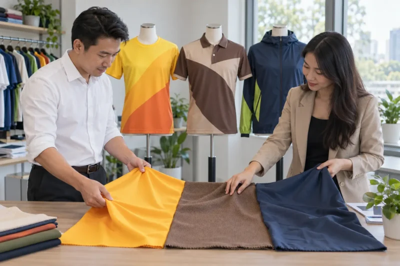 Chọn chất liệu may đồng phục team building in chuyển nhiệt