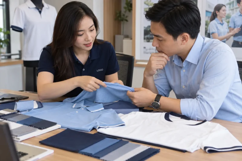 Chọn chất liệu may đồng phục trình dược viên