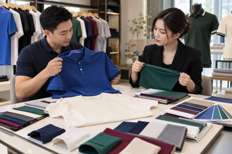Chọn chất liệu may đồng phục trung tâm ngoại ngữ