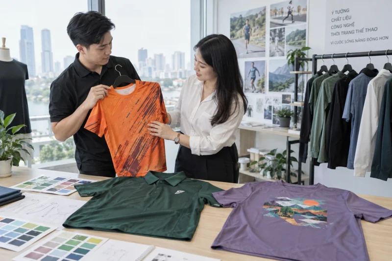 Chọn kỹ thuật in áo thể thao co giãn theo thiết kế