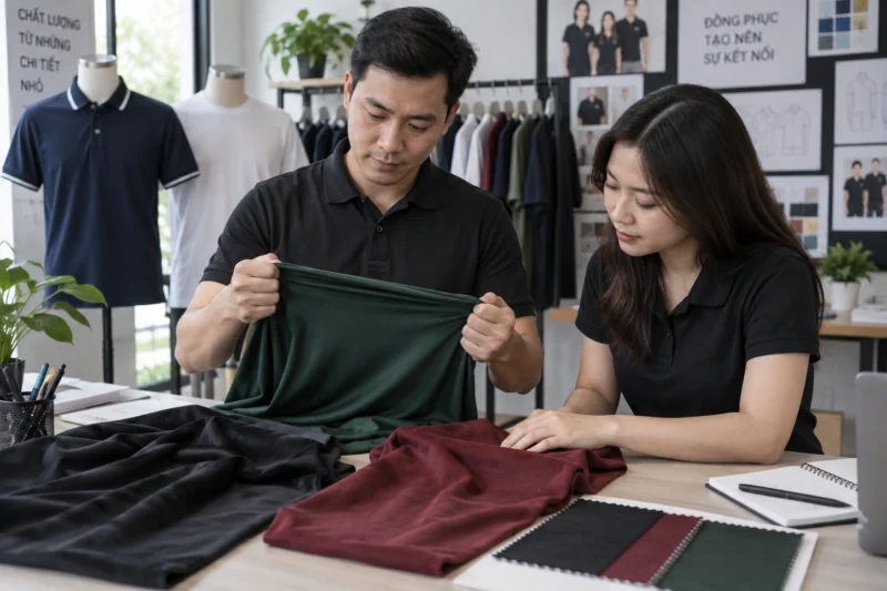 Chọn kỹ thuật in áo tối màu theo chất liệu