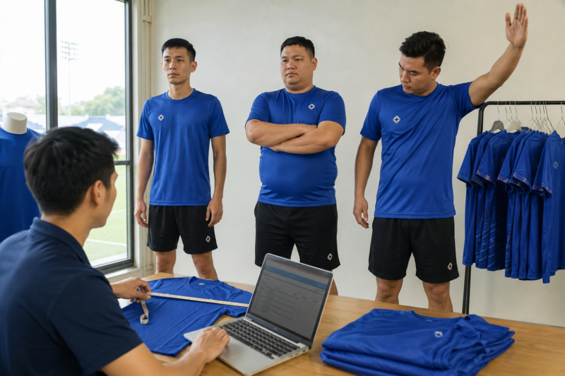 Chọn size áo thun đội nhóm