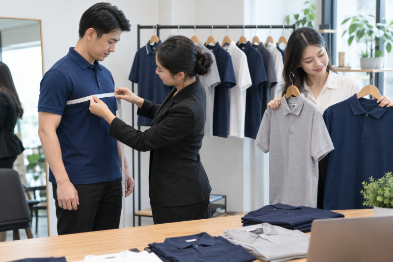 Chọn size khi đặt áo đồng phục số lượng ít