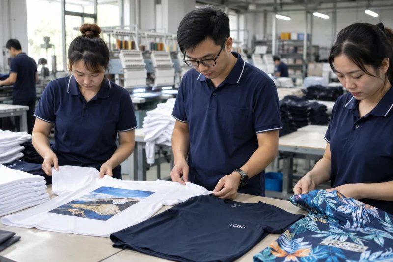 Chọn vải áo thun đồng phục theo kỹ thuật in thêu