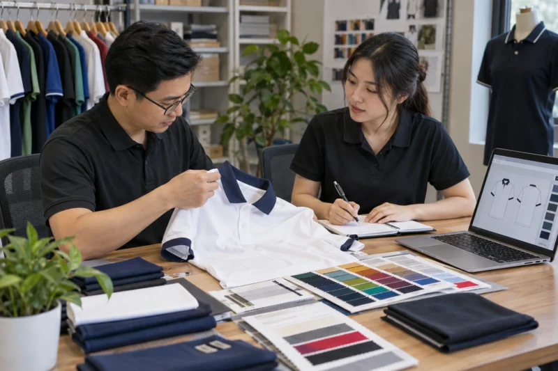 Chốt thông tin đơn hàng trước khi tính thời gian may đồng phục