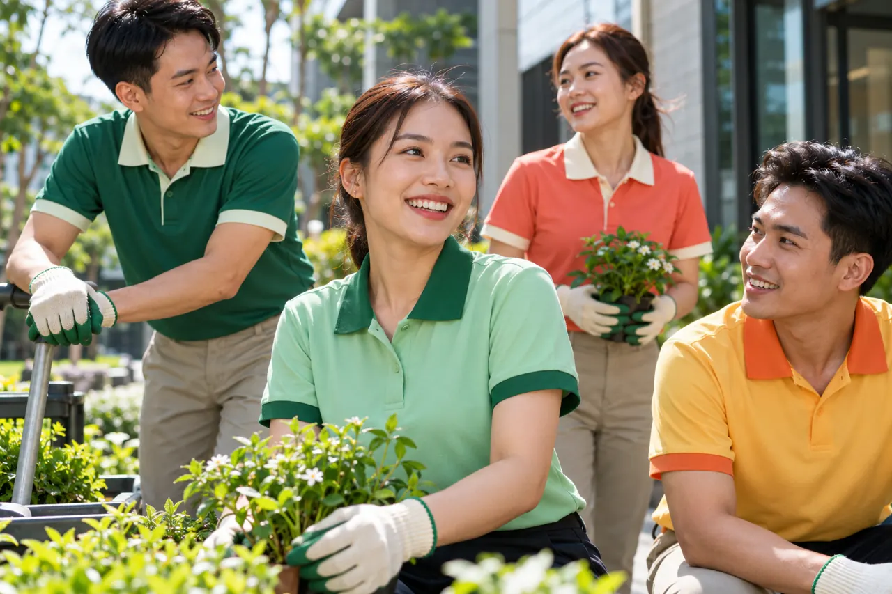 Cổ và tay áo đồng phục ngoài trời