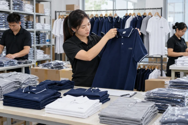 Đặt may áo polo và áo cổ tròn đồng phục