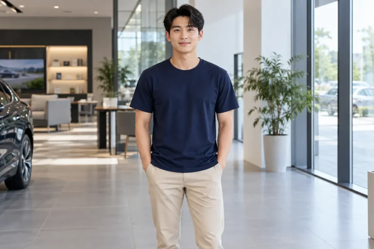 Độ dài áo thun đồng phục bao nhiêu là vừa khi đứng, ngồi và vận động?