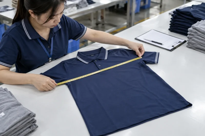 Đo thông số áo đồng phục theo bảng size