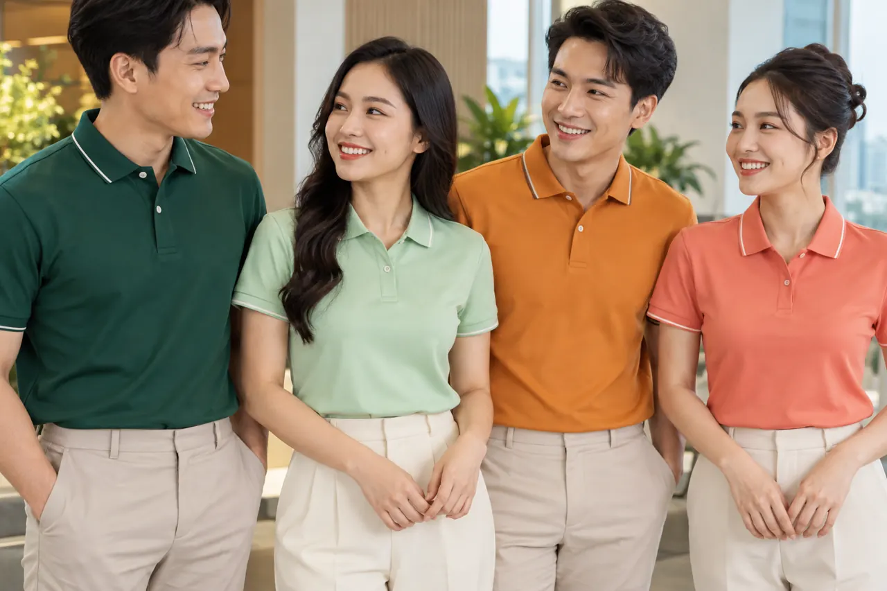 Đội mặc áo đồng phục khi đứng cạnh nhau