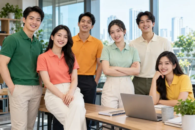 Đồng phục cho đội nhóm đông người: đẹp cả hàng trăm người mà vẫn dễ cấp phát