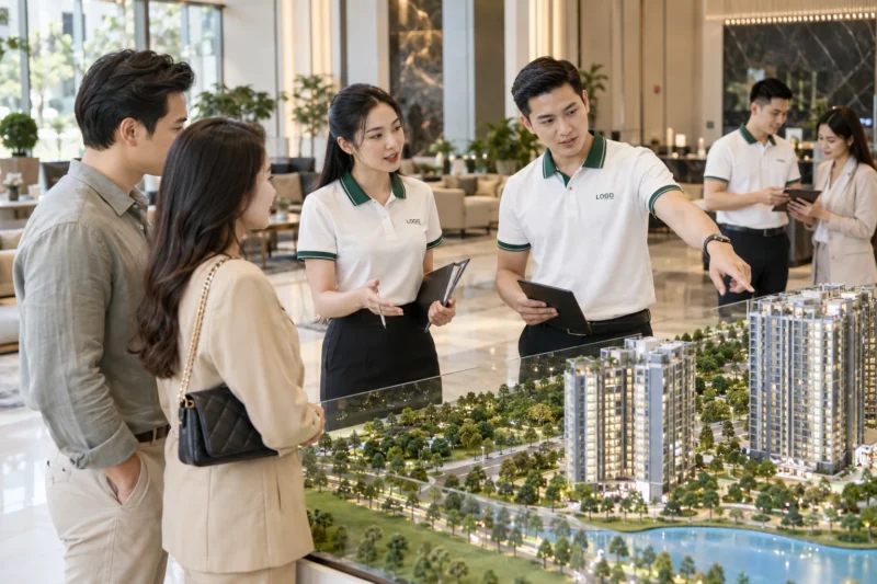 Đồng phục bất động sản cho đội ngũ sale dự án