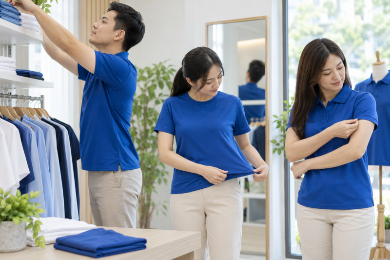 Đồng phục công ty mùa hè thoáng mát