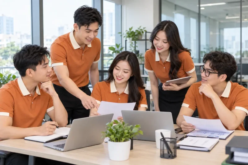Đồng phục giúp doanh nghiệp xây dựng hình ảnh chuyên nghiệp