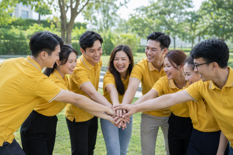 Đồng phục giúp tăng tinh thần đoàn kết