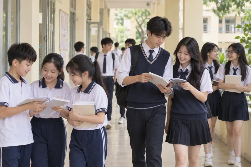 Đồng phục học sinh cấp 2 và cấp 3